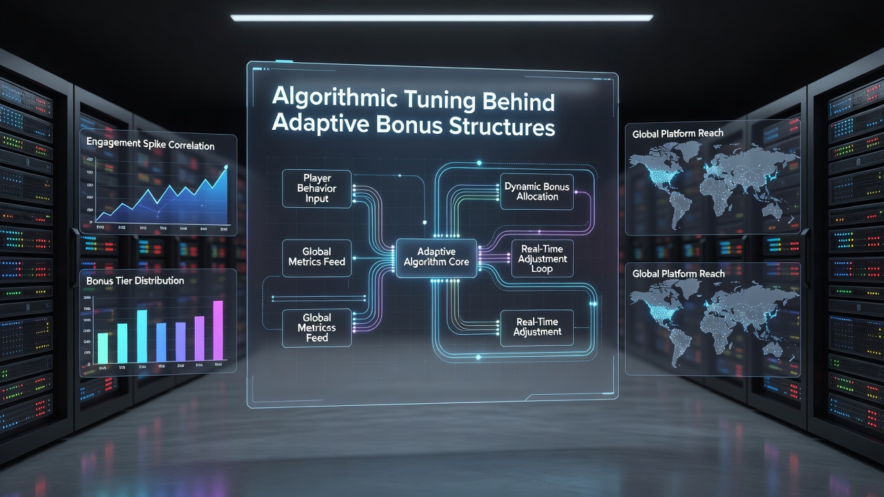 Global gaming data centers running adaptive algorithms for bonus personalization