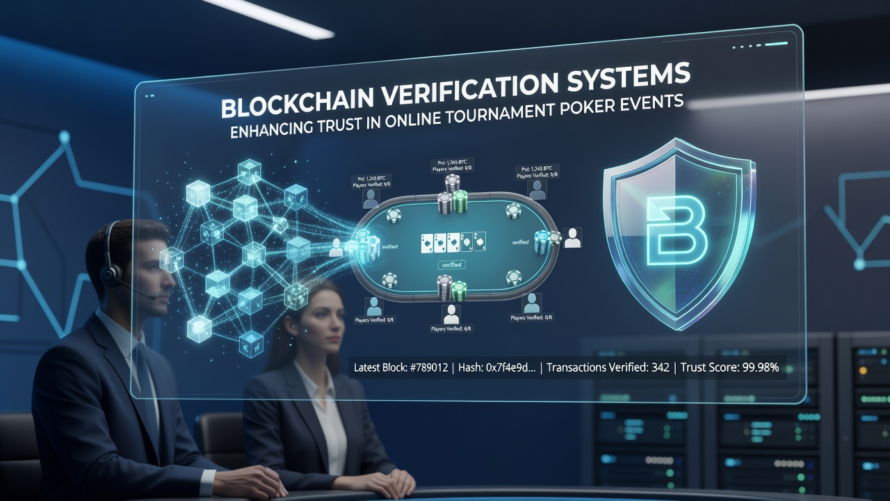 Digital representation of secure blockchain nodes supporting online poker tournament operations