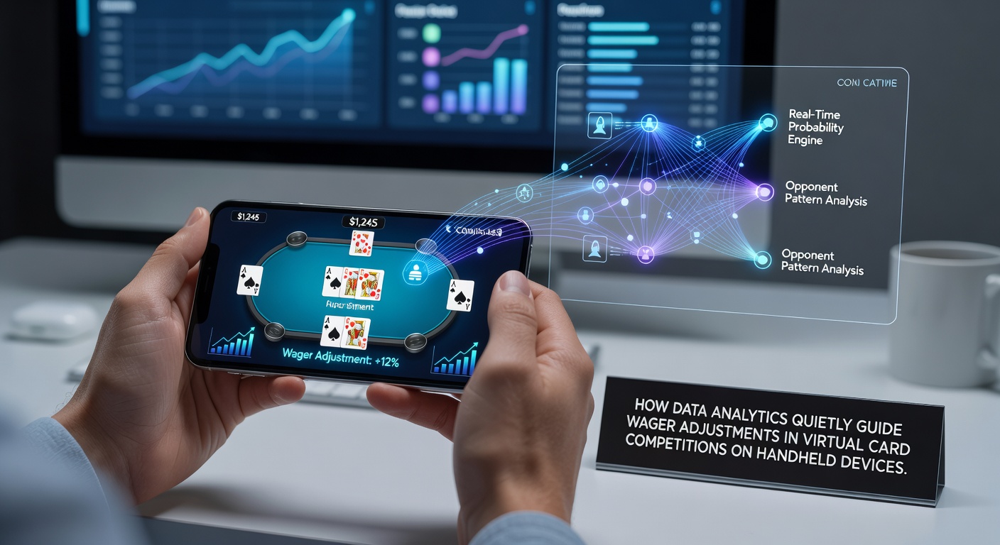 Analytics dashboard showing wager trend graphs and player session metrics on a tablet screen