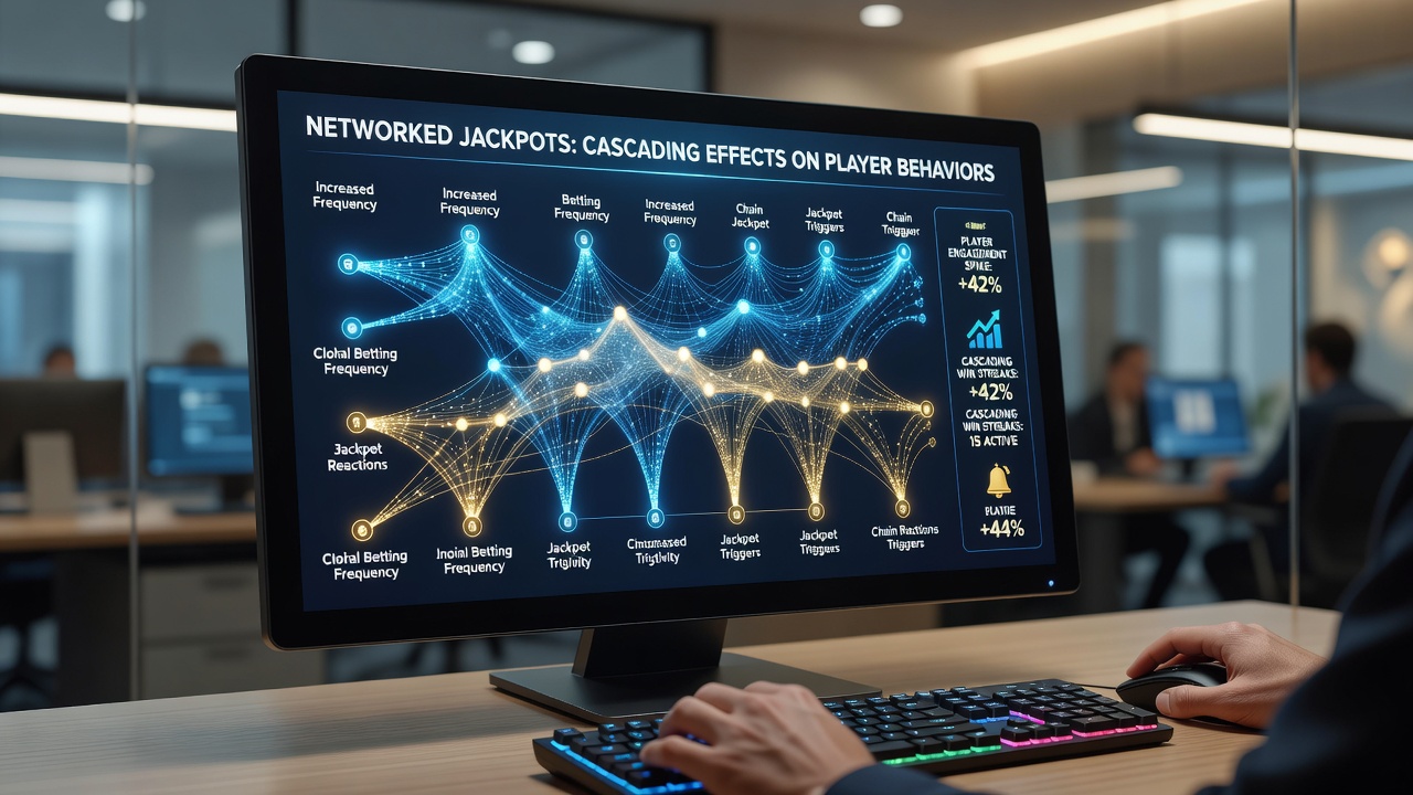 Players monitoring live jackpot meters on mobile devices during evening gaming sessions