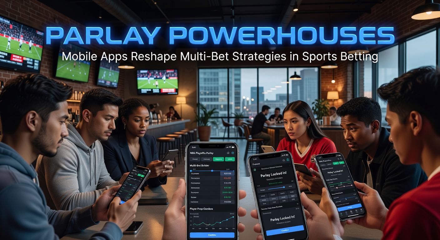 Mobile sports betting app interface displaying customizable parlay builder with live odds and payout projections