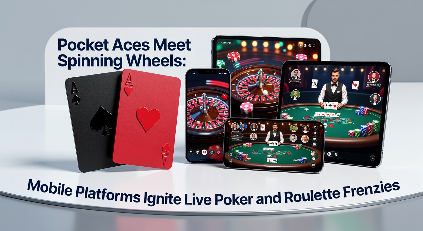 Smartphone screen displaying a live poker table with players and dealer in real-time action