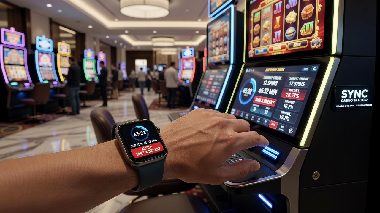 Player receiving mid-game alert on smartwatch while using casino application
